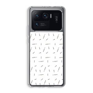 Hipster stripes: Xiaomi Mi 11 Ultra Transparant Hoesje