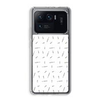 Hipster stripes: Xiaomi Mi 11 Ultra Transparant Hoesje
