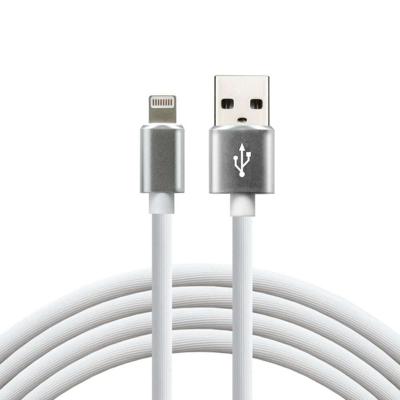 everActive USB Lightning-kabel 1 m - Wit, siliconen, ondersteuning voor snelladen, 2,4A - CBS-1IW