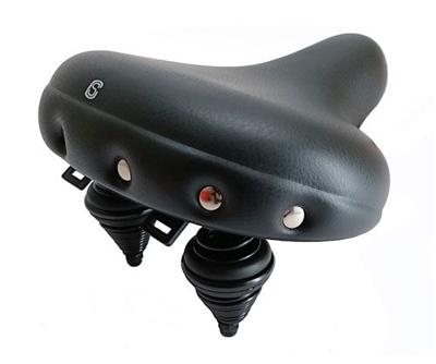 Ks Selle comfort zadel zwart (imitatie drifter zadel), zonder strop