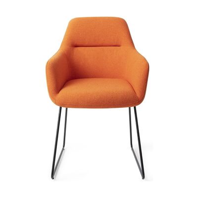 Jesper Home Kinko eetkamerstoel Tangerine slide black