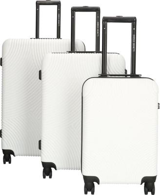 Enrico Benetti Louisville kofferset driedelig-White