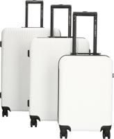Enrico Benetti Louisville kofferset driedelig-White