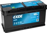 Exide EK1050 voertuigaccu AGM (Absorbed Glass Mat) 105 Ah 12 V 950 A Auto - thumbnail