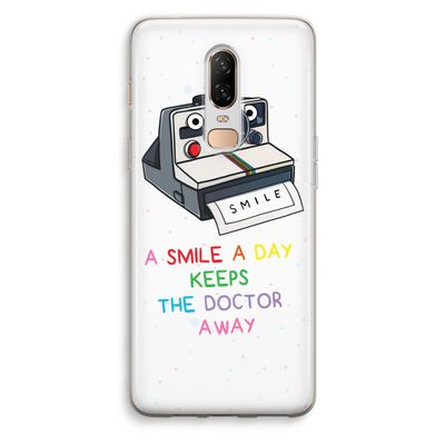 Smile: OnePlus 6 Transparant Hoesje