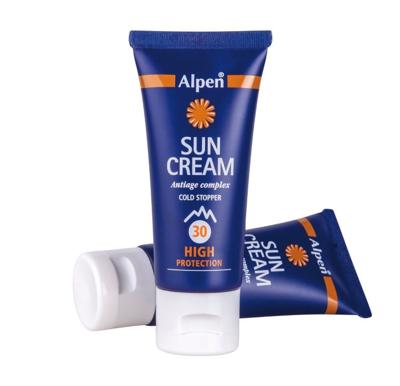 Alpen Sun Cream F30 High Zonnebrand Blauw 30 ml
