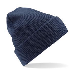 Beechfield Heritage Beanie - gebreid - wintermuts - donkerblauw - volwassenen - Dames / herenmuts