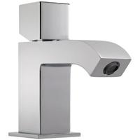 Wastafelkraan Tres Cuadro | Opbouw | Mengkraan | Standaard model | 1-knop | Vierkant | Chroom