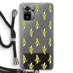Bananas: Xiaomi Redmi Note 10S Transparant Hoesje met koord
