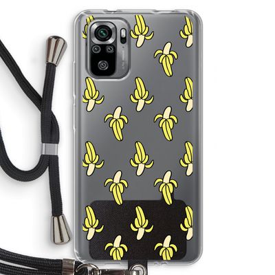 Bananas: Xiaomi Redmi Note 10S Transparant Hoesje met koord