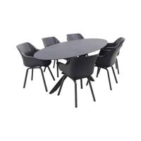 Hartman Sophie|Privada 240x107 - Ovale tuinset - 7-delig Hartman Sophie|Privada 240x107 - Ovale tuinset - 7-delig