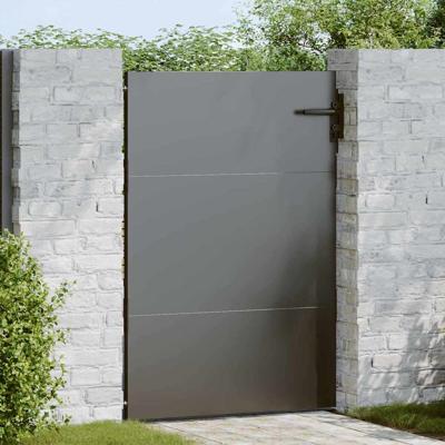 Tuinpoort met slot Zwart 105 x 150 cm Poedergecoat staal