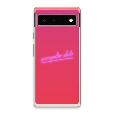 Vice Glow: Google Pixel 6 Transparant Hoesje