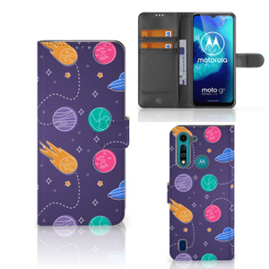 Motorola G8 Power Lite Wallet Case met Pasjes Space