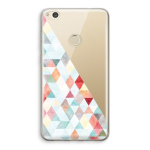 Gekleurde driehoekjes pastel: Huawei Ascend P8 Lite (2017) Transparant Hoesje