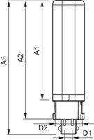 Philips Lighting 54119700 LED-lamp Energielabel F (A - G) G24q-2 Staaf 6.5 W = 18 W Warmwit (Ø x l) 28.40 mm x 140.10 mm Incl. roterende kap 1 stuk(s) - thumbnail