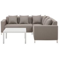 Beliani BELIZE - Loungeset-Beige-Polyester