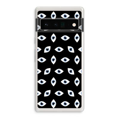 Eyes pattern: Google Pixel 6 Pro Transparant Hoesje