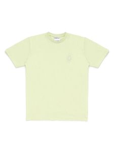 Marcelo Burlon County Of Milan Kids t-shirt à logo brodé - Jaune