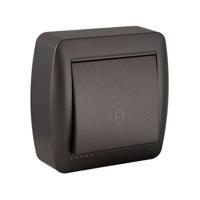 Deurbelknop Solera Mural 7,4 x 7,2 x 2,8 cm 250 V 10 A Grafiet