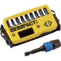 C.K T4510 Bitset 10-delig Kruiskop Phillips, Kruiskop Pozidriv Torsion Control Technology
