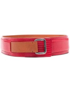 Gianfranco Ferré Pre-Owned ceinture bicolore à effet peau de serpent (années 2000) - Rose