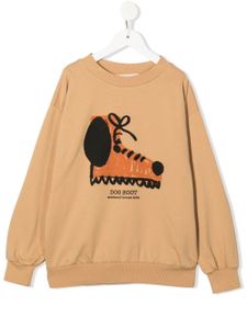 Weekend House Kids. sweat à imprimé graphique - Marron