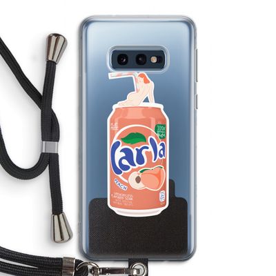S(peach)less: Samsung Galaxy S10e Transparant Hoesje met koord