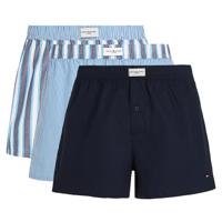Tommy Hilfiger Woven boxer 3-pack blauw - thumbnail