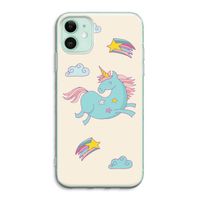 Vliegende eenhoorn: iPhone 11 Transparant Hoesje