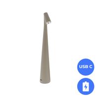 Nordic Design LED Tafellamp Nachtlamp Oplaadbaar taupe - USB-C - 34cm Dimbaar Nordic Design LED Tafellamp Nachtlamp Oplaadbaar taupe - USB-C - 34cm Dimbaar
