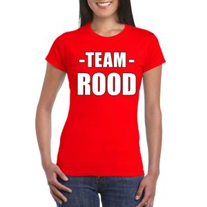 Sportdag team rood shirt dames