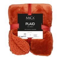 Fleece deken - terra - 200 x 150 cm - polyester - Mardy - fleeceplaid