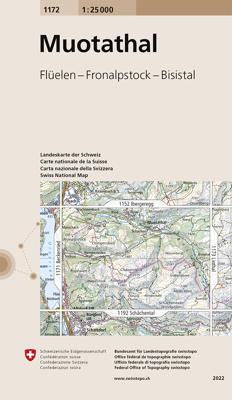 Wandelkaart - Topografische kaart 1172 Muotathal | Swisstopo