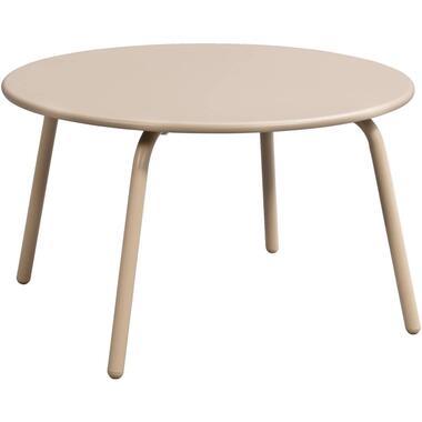 Bijzettafel Montreal - zand/metaal - 36xØ60 cm - Leen Bakker