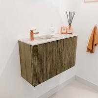 Toiletmeubel Mondiaz Joya Dlux | 71.6 cm | Meubelkleur Dusk | Faye wastafel Nata Wasbak Links | 1 kraangat
