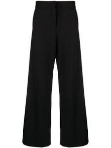 MSGM pantalon ample à taille-haute - Noir