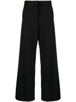 MSGM pantalon ample à taille-haute - Noir