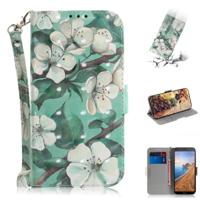 3D-schilderij patroon gekleurde tekening horizontale Flip lederen draagtas voor Xiaomi Redmi K20/K20 Pro met houder & kaartsleuven & portemonnee (aqu