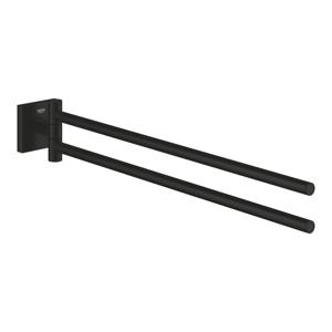 GROHE Start Cube QuickFix Handdoekhouder - 43.8cm - 2-lids - draaibaar - matte black 409762430