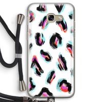 Cheetah color: Samsung Galaxy A5 (2017) Transparant Hoesje met koord