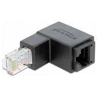 Delock Netwerk Adapter CAT 6 [1x RJ45-bus - 1x RJ45-stekker] Zwart