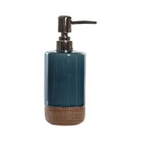 Items Zeeppompje/dispenser - polystone - groen - 18 cm - lotionpompje - keuken/toilet/badkamer