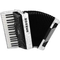 Hohner Bravo III 72 Wit, Silent Key accordeon - thumbnail