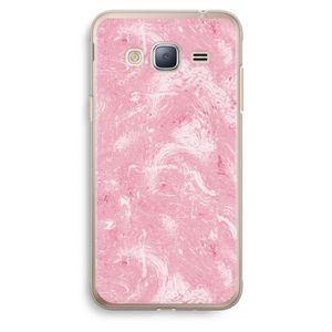 Abstract Painting Pink: Samsung Galaxy J3 (2016) Transparant Hoesje