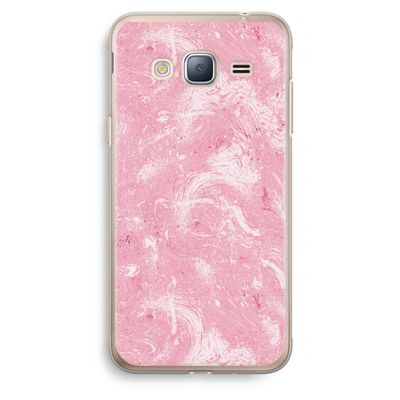 Abstract Painting Pink: Samsung Galaxy J3 (2016) Transparant Hoesje