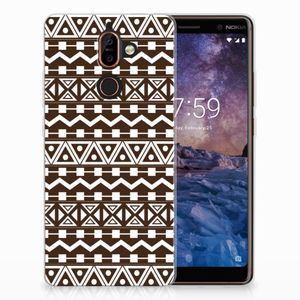 Nokia 7 Plus TPU bumper Aztec Brown