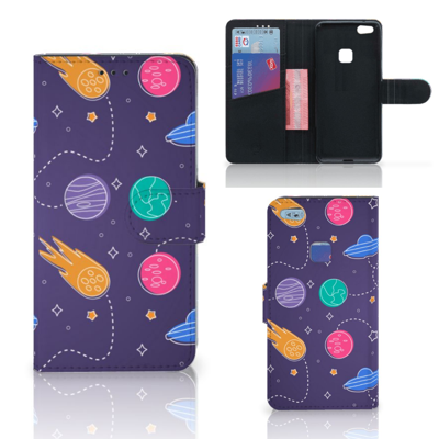 Huawei P10 Lite | Wallet Case | met Pasjes | Space
