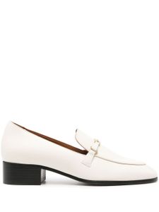 Maje 35mm leather loafers - Blanc