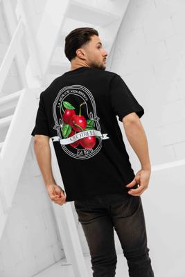 Quotrell Cheri T-Shirt Heren Zwart/Wit - Maat L - Kleur: WitZwart | Soccerfanshop